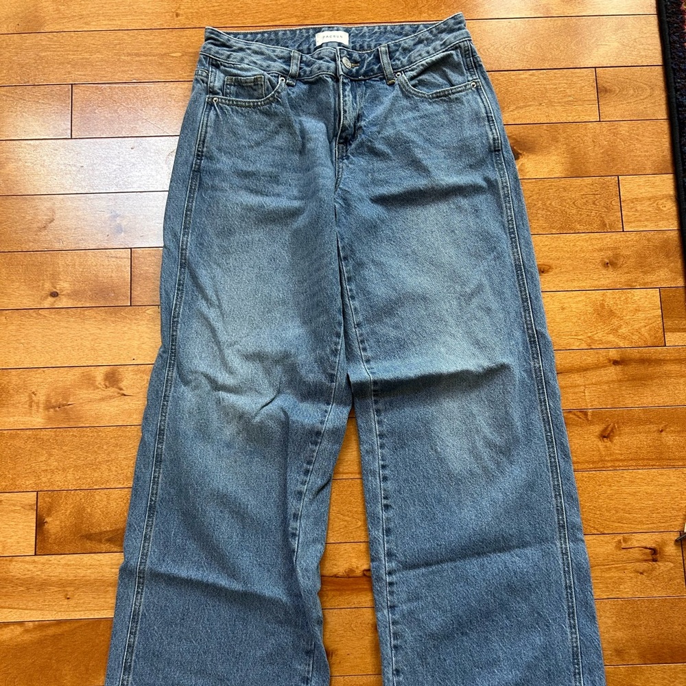 Pacsun medium wash low rise wide leg jeans
